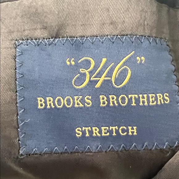 Brooks Brothers 346 Stretch Sports Coat Blazer 46L Pin Stripe Wool Blend - Picture 5 of 6